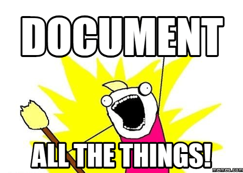 document all the things