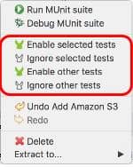 enable selected tests