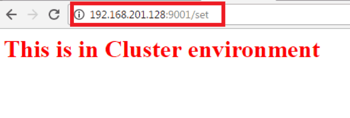 9001 this is cluster environment