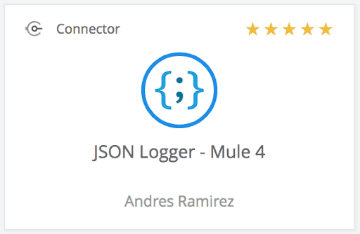 JSON logger for Mule 4 icon