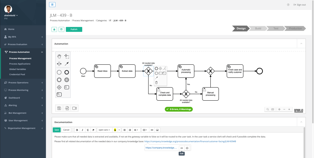 rpa prozesse rpa lösung bpmn design