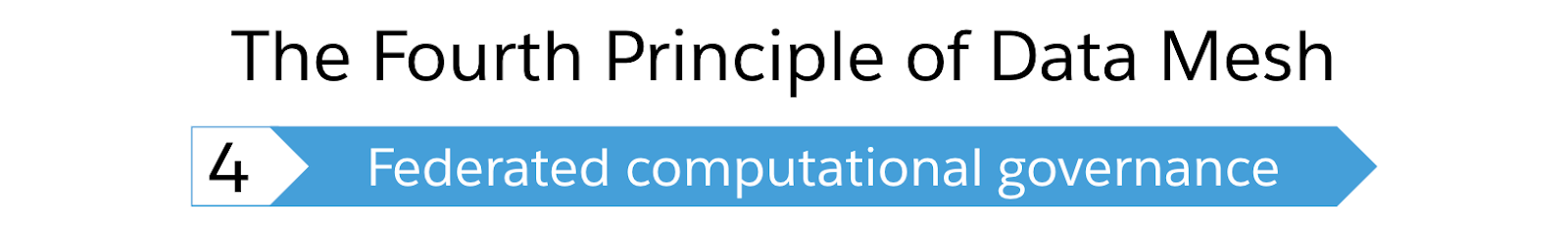 What are the four principles of data mesh?