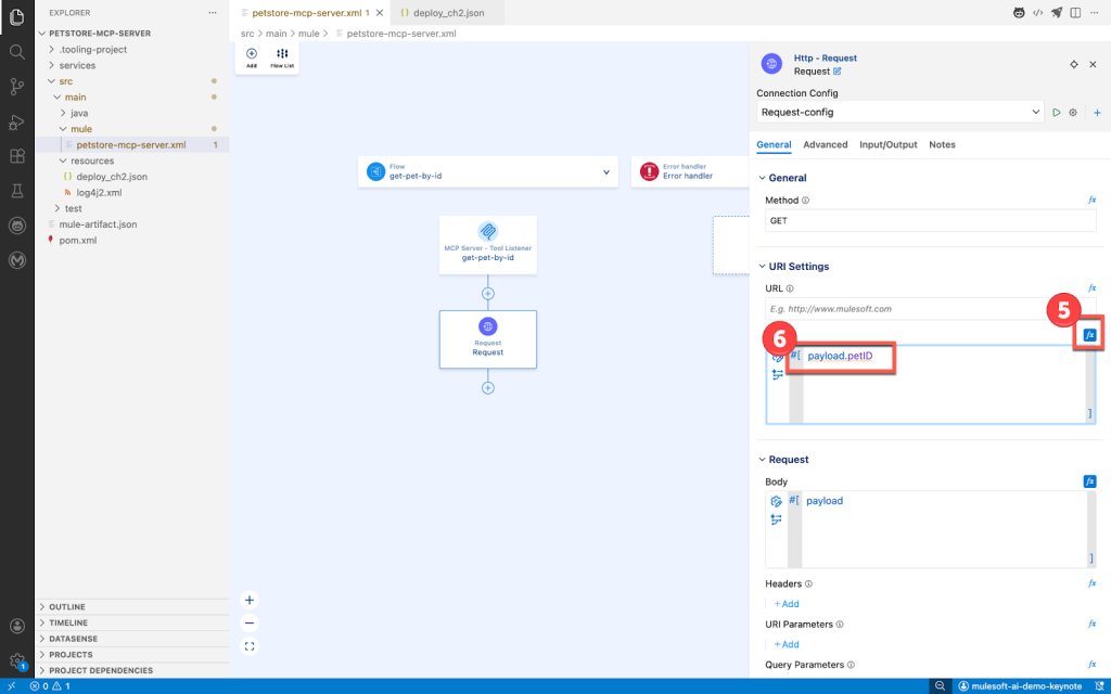 Alt: an image of creating a new integration project