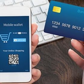 mobile wallet and credit card