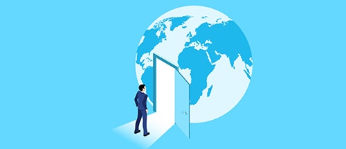 open door to the world